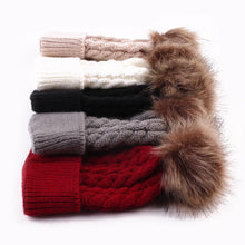 Load image into Gallery viewer, Pom-Pom Top Knit Beanies