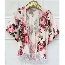 Load image into Gallery viewer, Floral Fringe Cardigan
