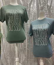 Load image into Gallery viewer, Thankful, Grateful, Blessed Adult Tee