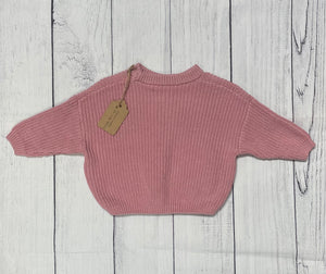Rose Pink Knit Sweater