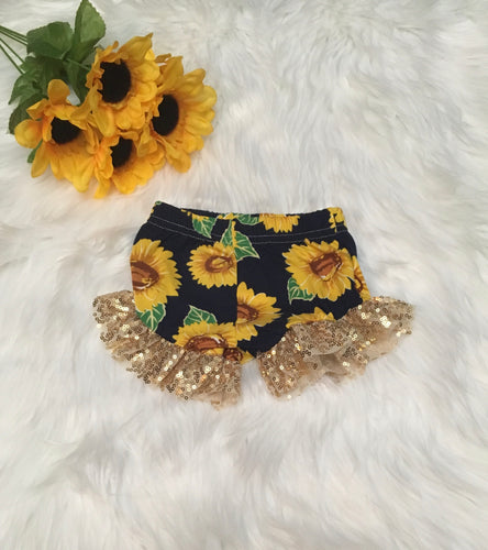 Sunflower Ruffle Shorties