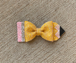 Back to School Pencil Bow