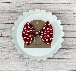 Valentine’s Day Faux Leather Bows