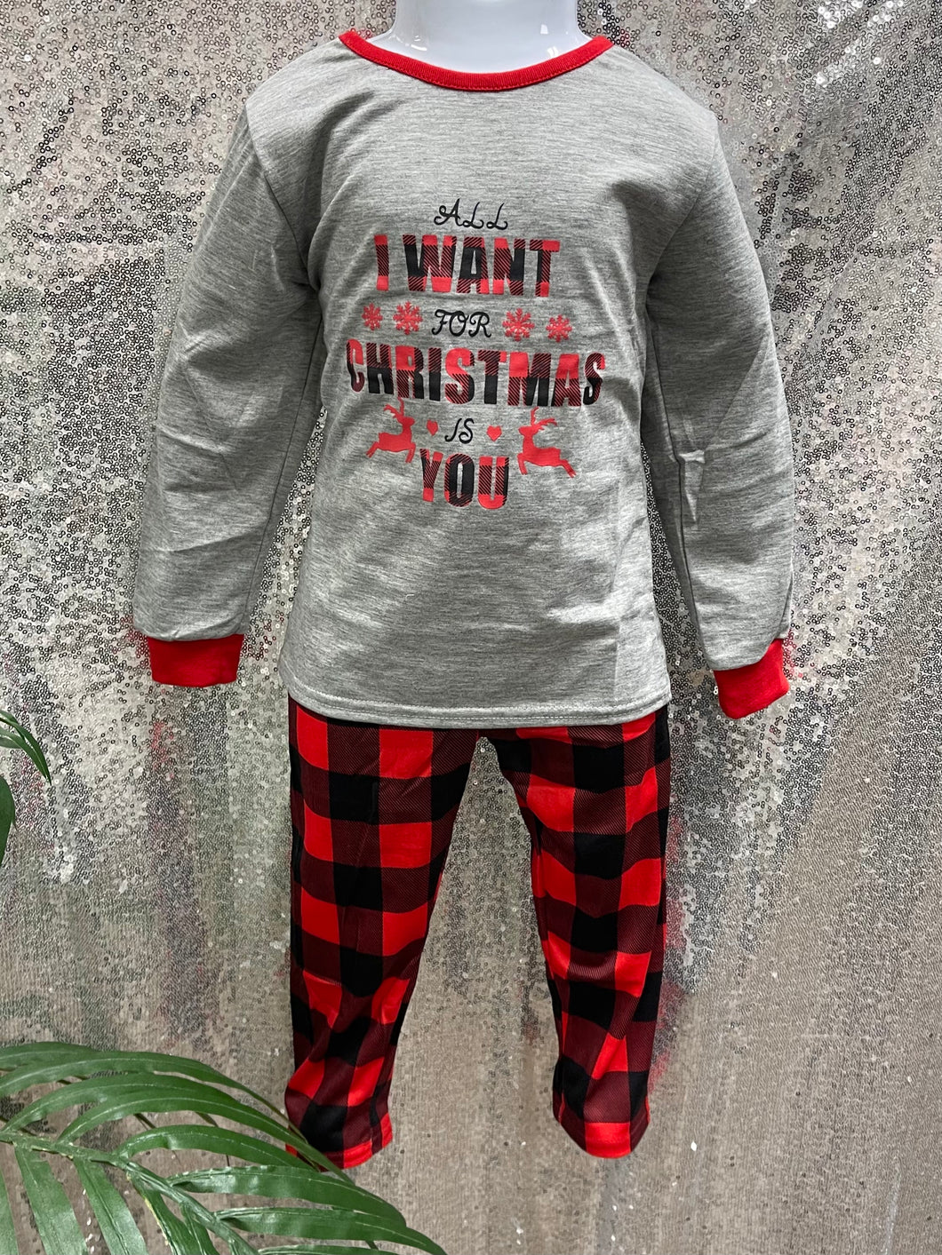 All I Want for Christmas is You Plaid Pajamas